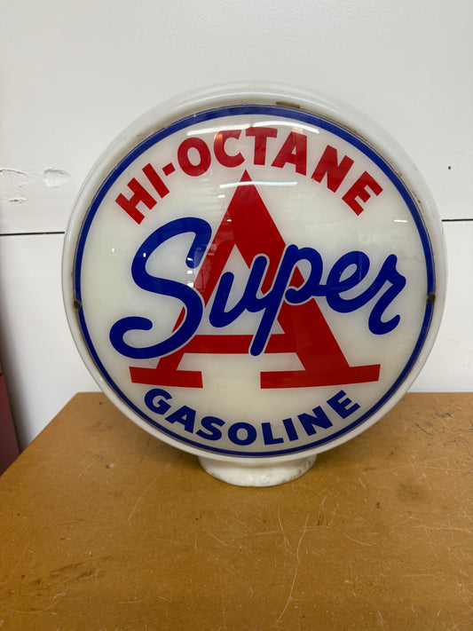 Super A Hi-Octane Gas Pump Globe