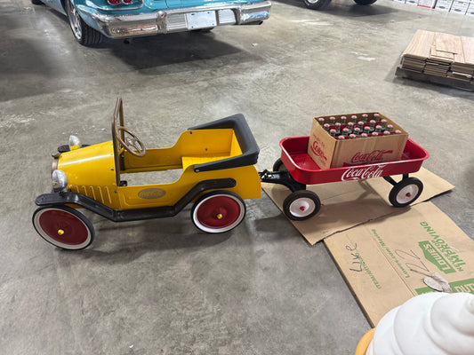 Coca-Cola Pedal Car with Wagon
