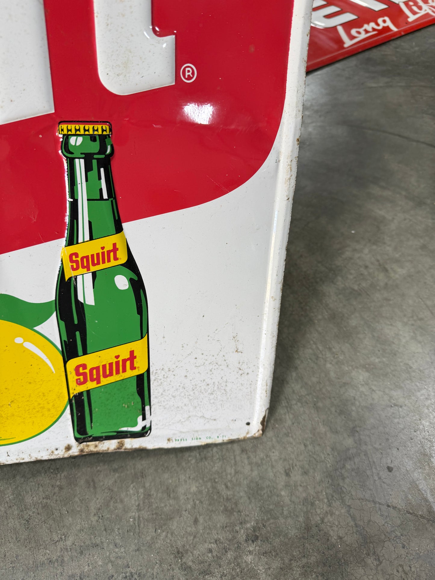 Original Squirt Embossed Tin Sign