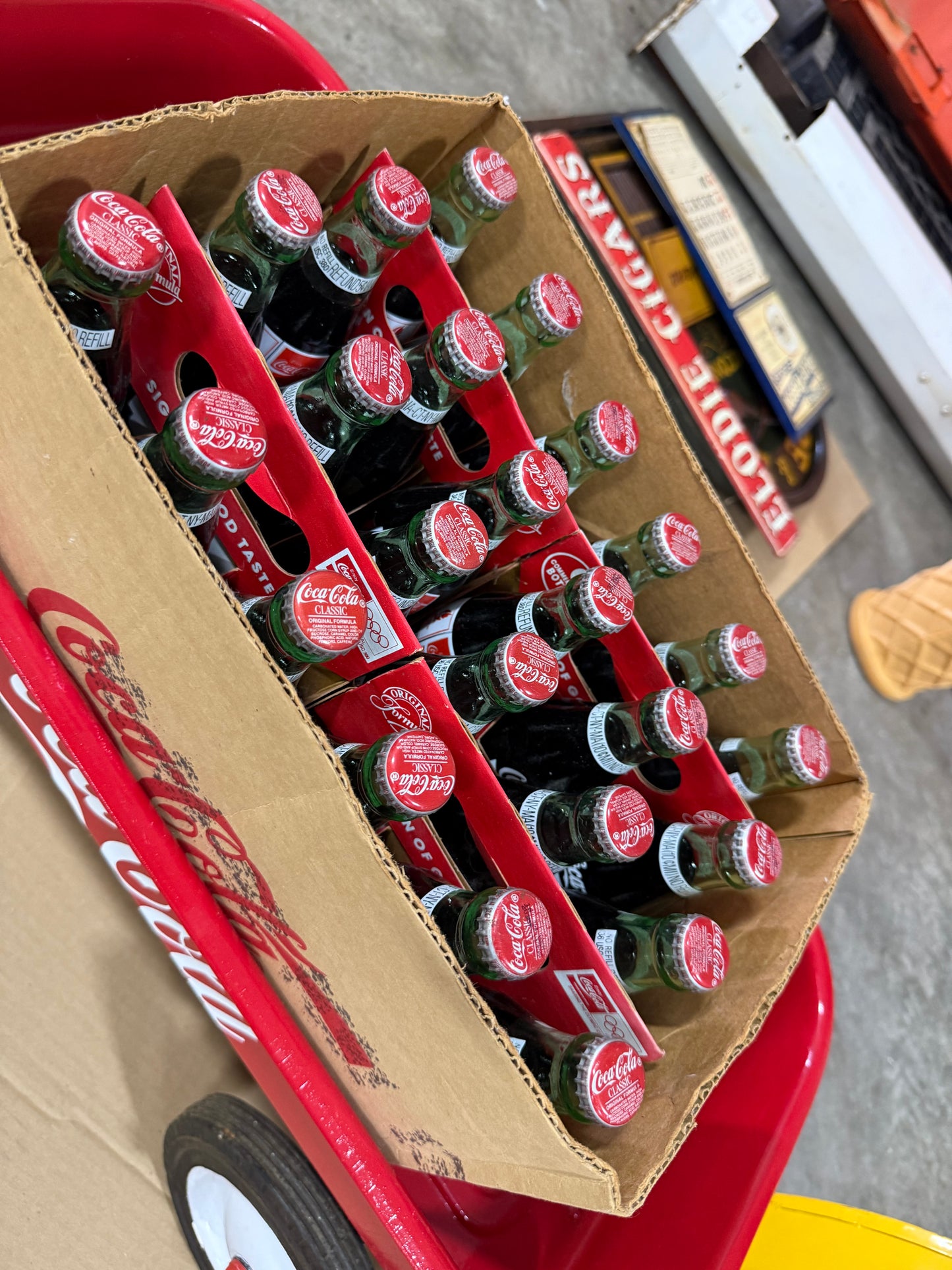Coca-Cola Pedal Car with Wagon