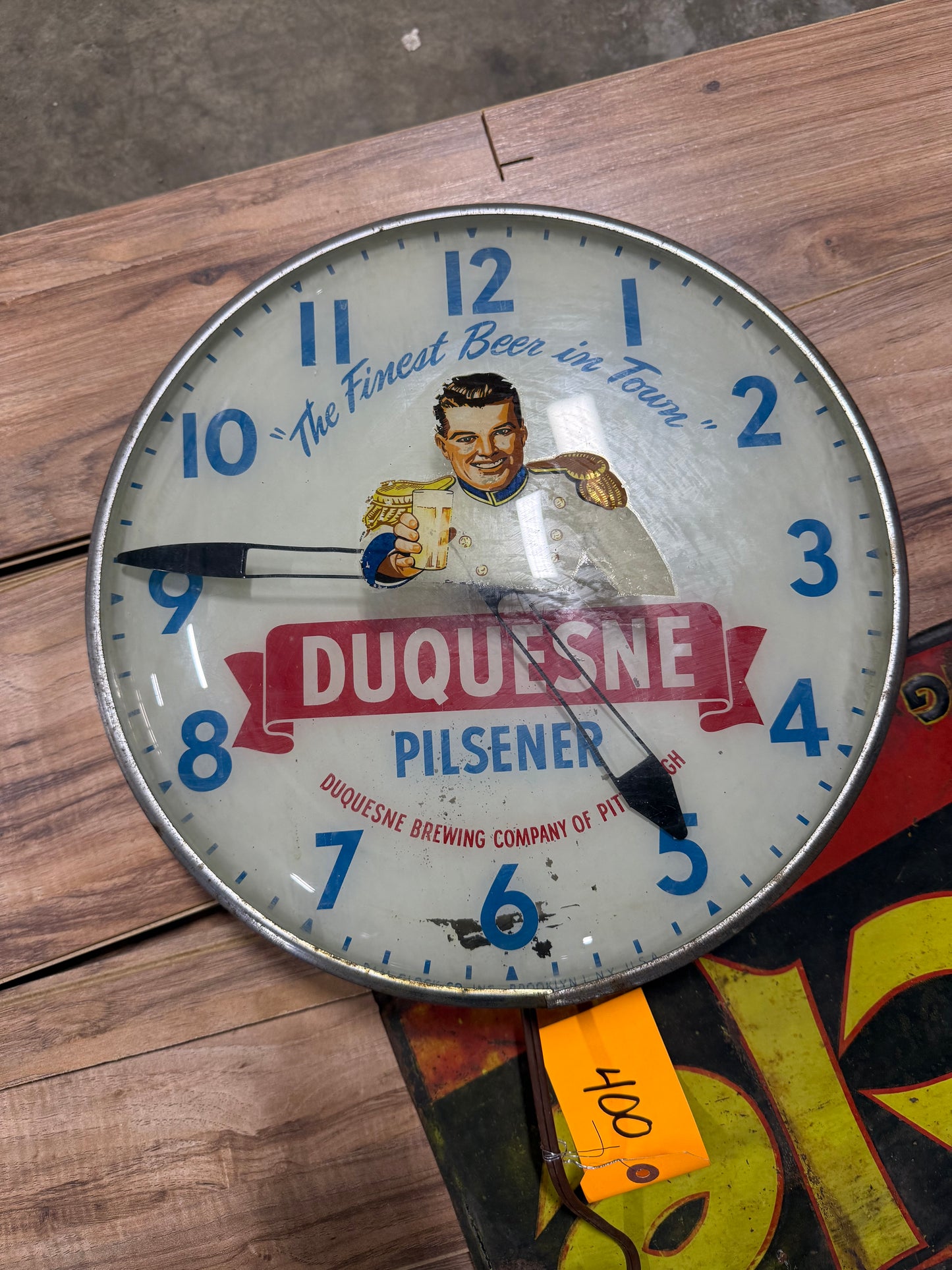 Duquesne Advertising Clock