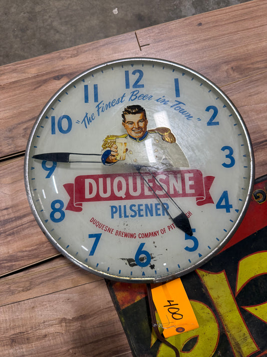 Duquesne Advertising Clock