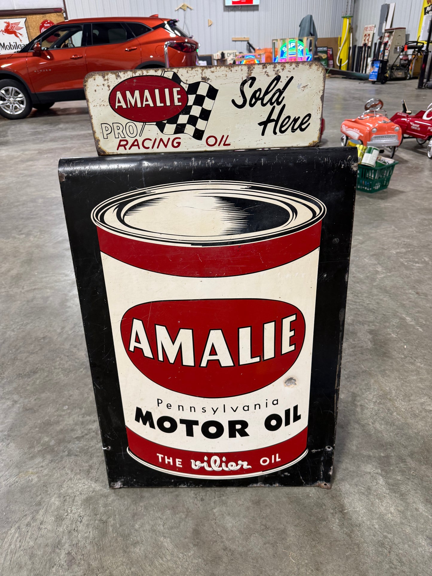 Amalie Pro Racing Motor Oil Vintage DST Curb Sign
