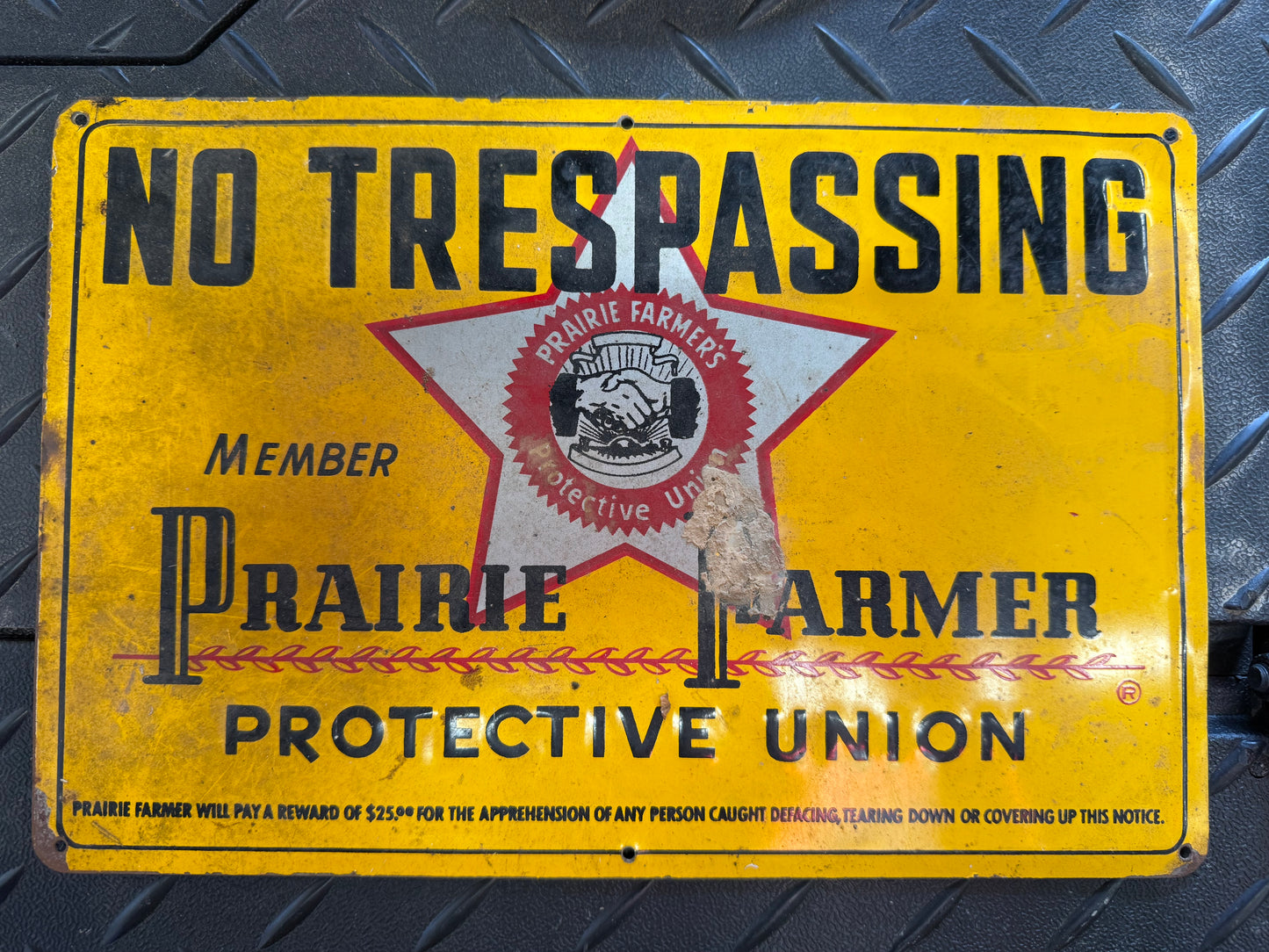 No Trespassing - Prairie Farmer Protective Union SST Sign