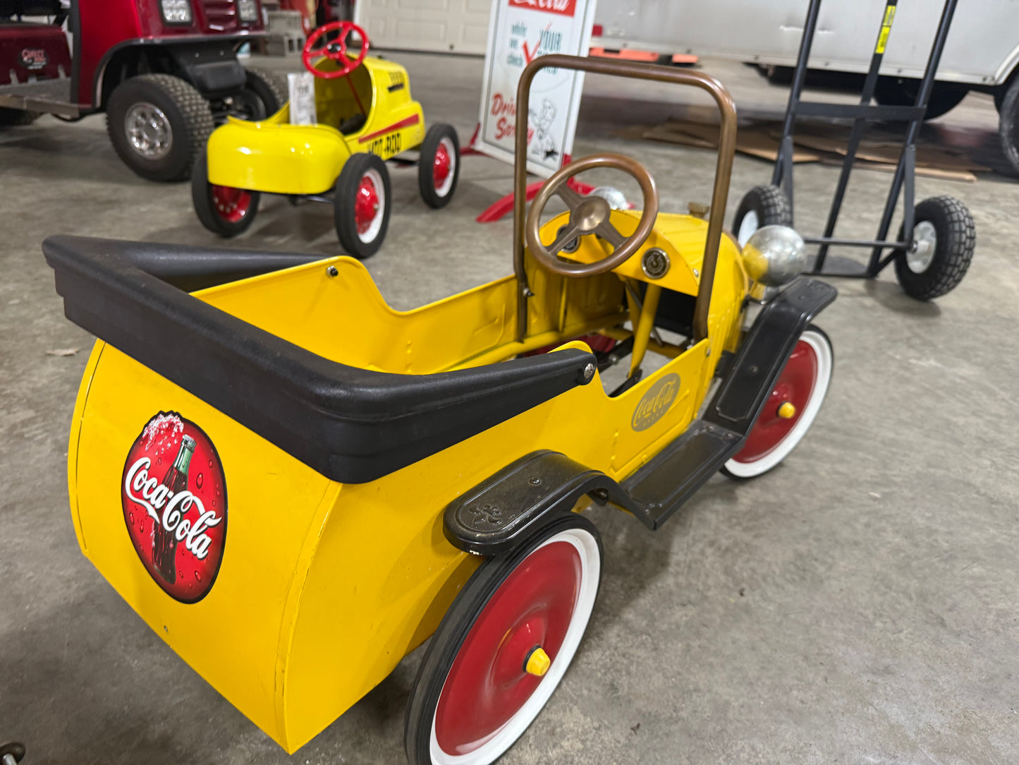 Coca-Cola Pedal Car with Wagon