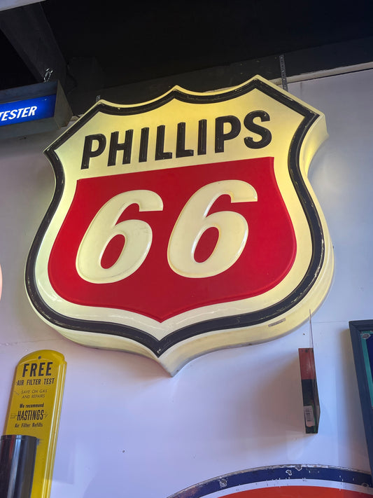 Phillips 66 Lighted 48" Sign