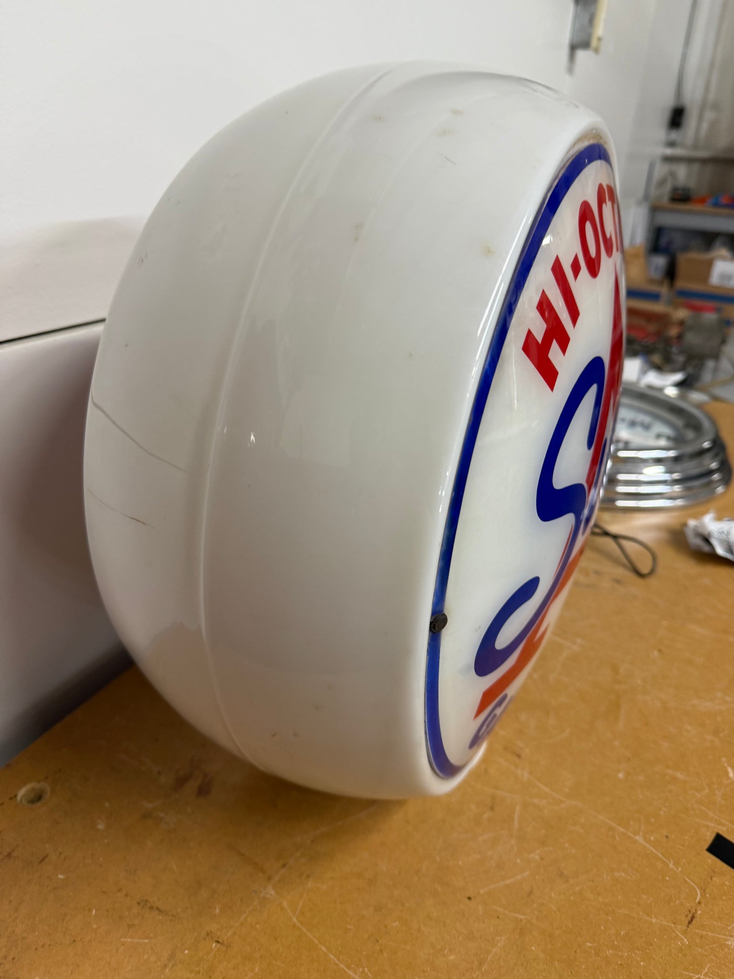 Super A Hi-Octane Gas Pump Globe