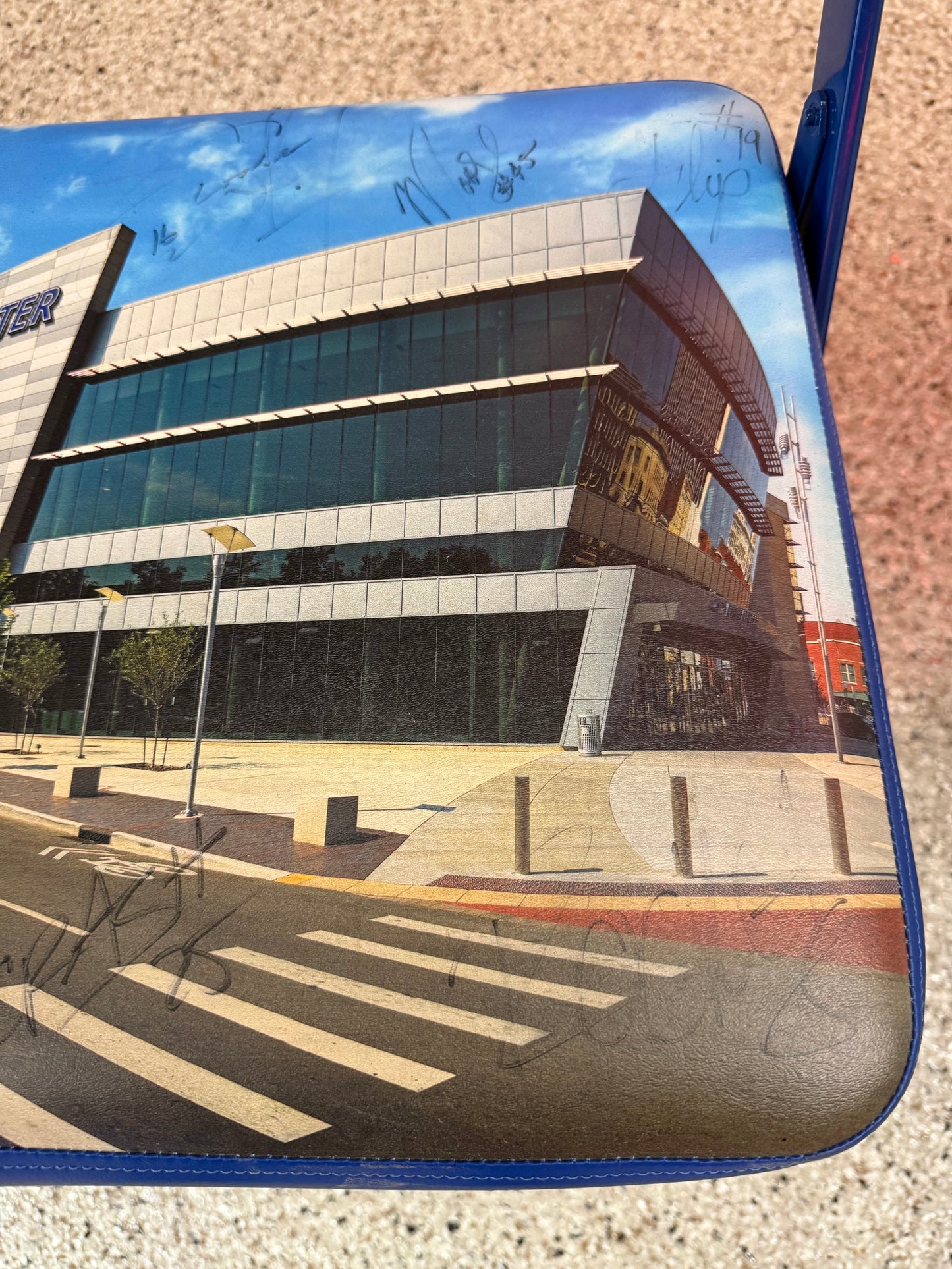 Autographed Evansville Ford Center Folding Stadium Seat - 2