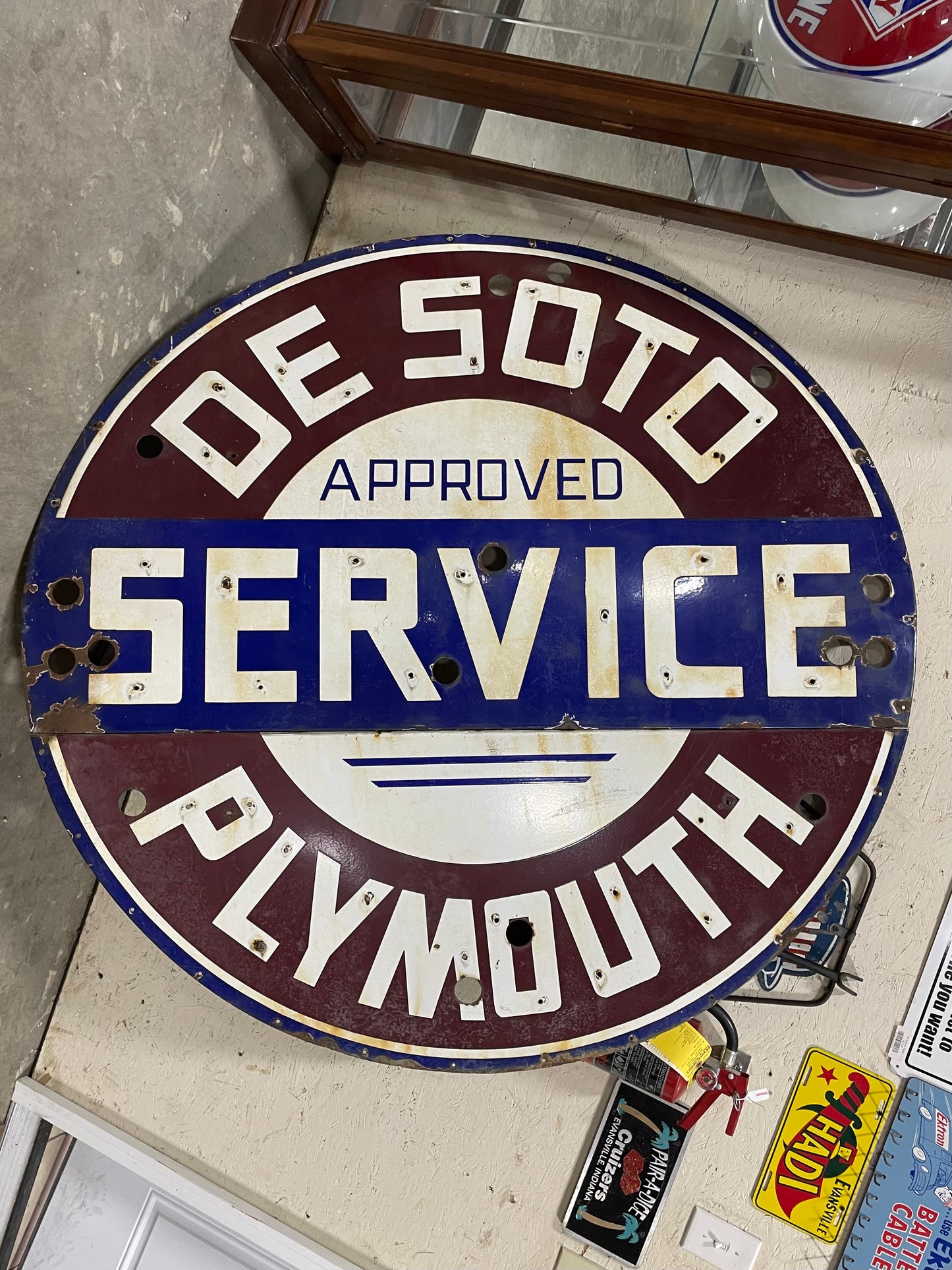 Desoto Plymouth Sign - Approved Service - 2