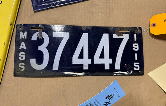 1915 License Plate