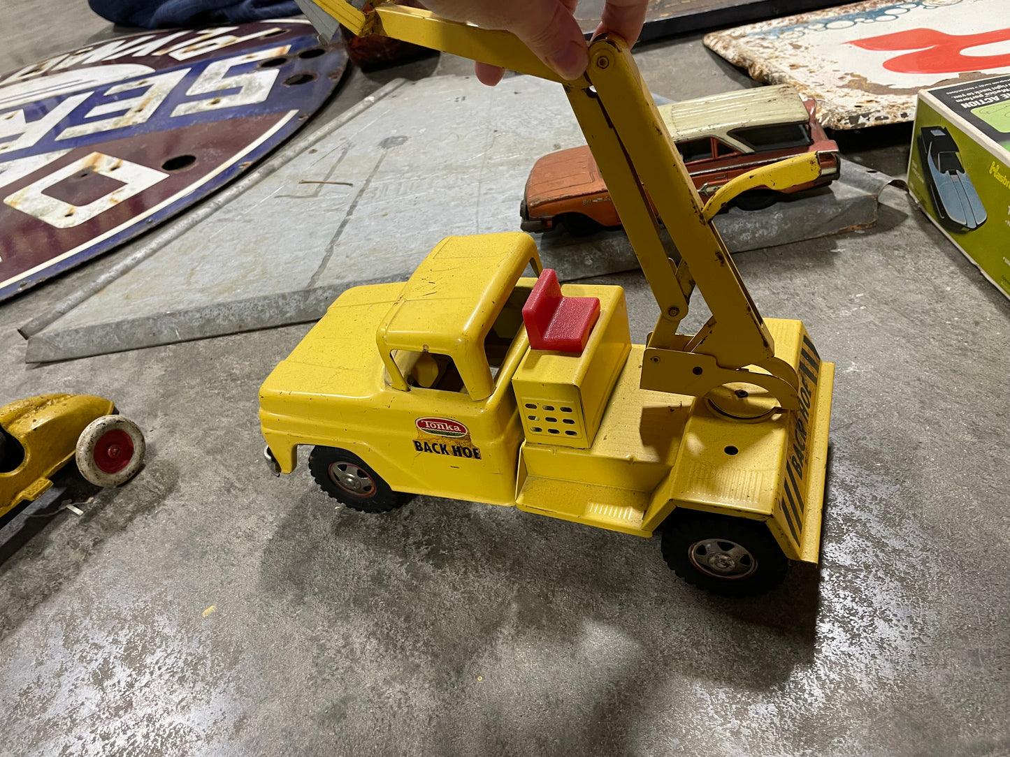 Tonka Back Hoe Toy Truck - Yellow