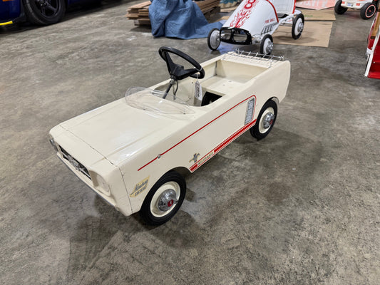 Ford Mustang Pedal Car - White