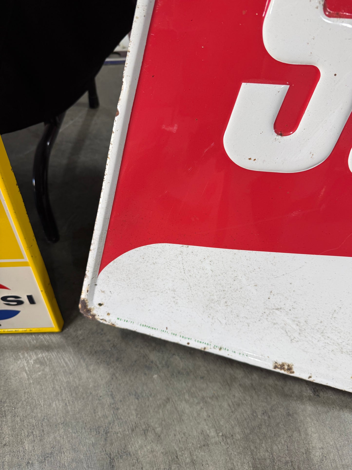 Original Squirt Embossed Tin Sign