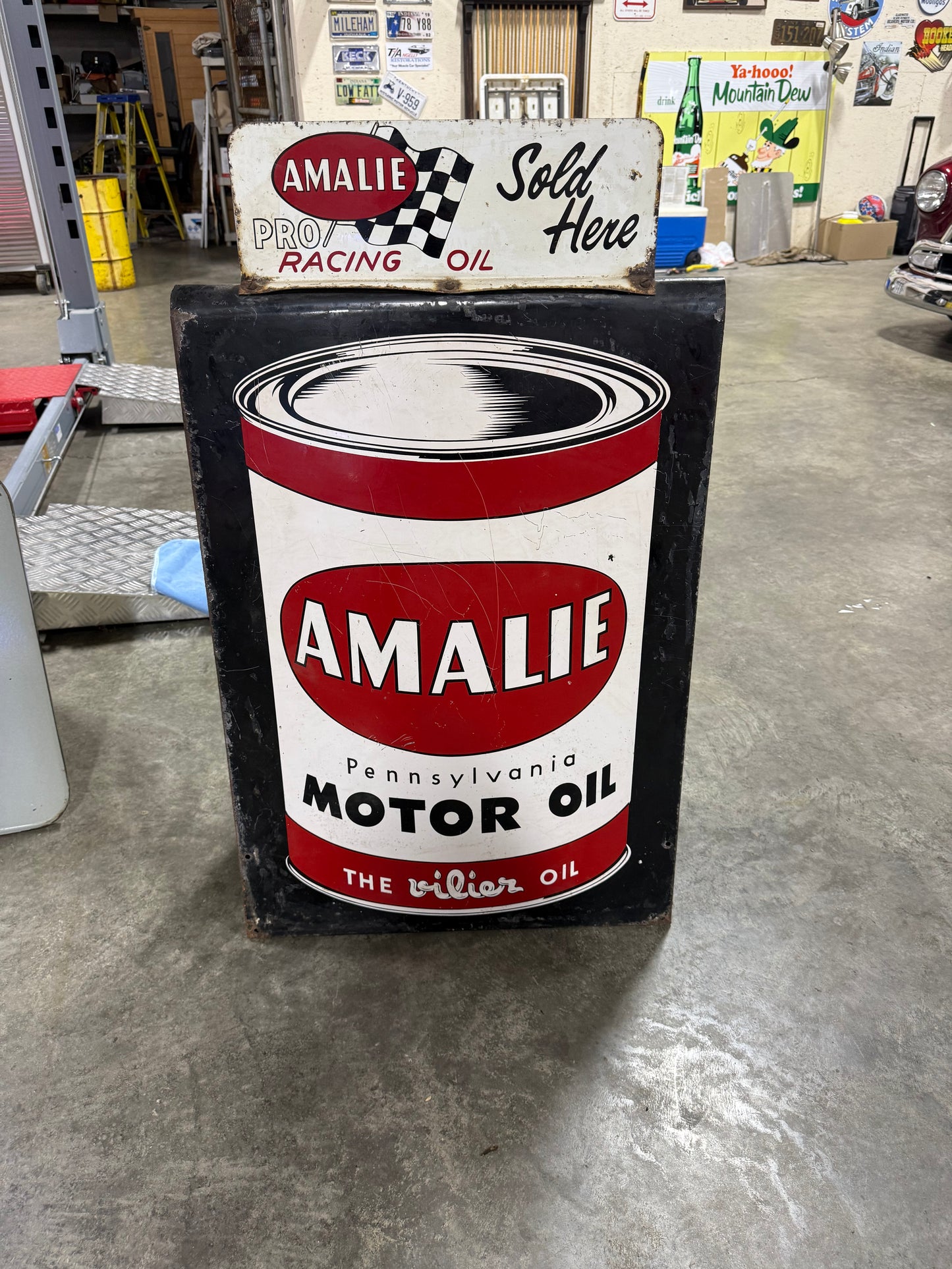 Amalie Pro Racing Motor Oil Vintage DST Curb Sign