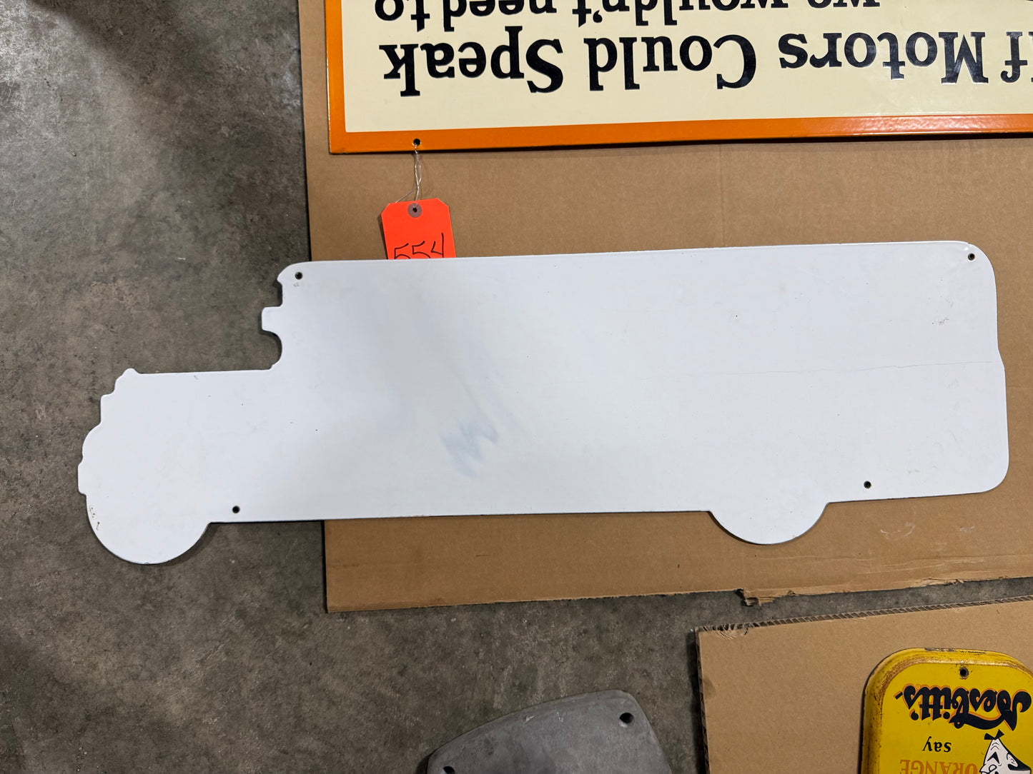 Greyhound SSP Bus Cutout Sign