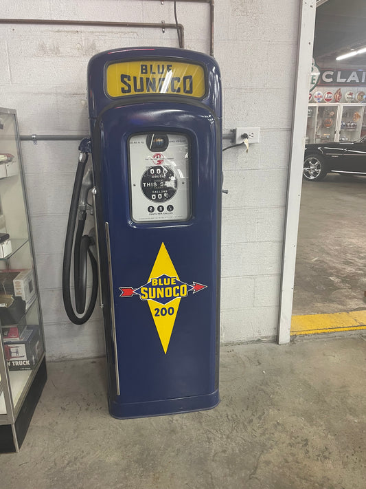 Sonoco Dark Blue Ad Glass Pump