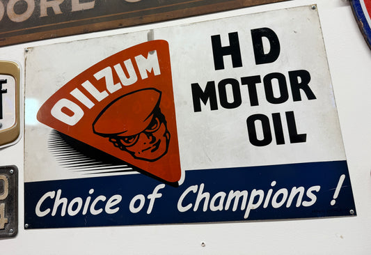 OILZUM HD Motor Oil Sign