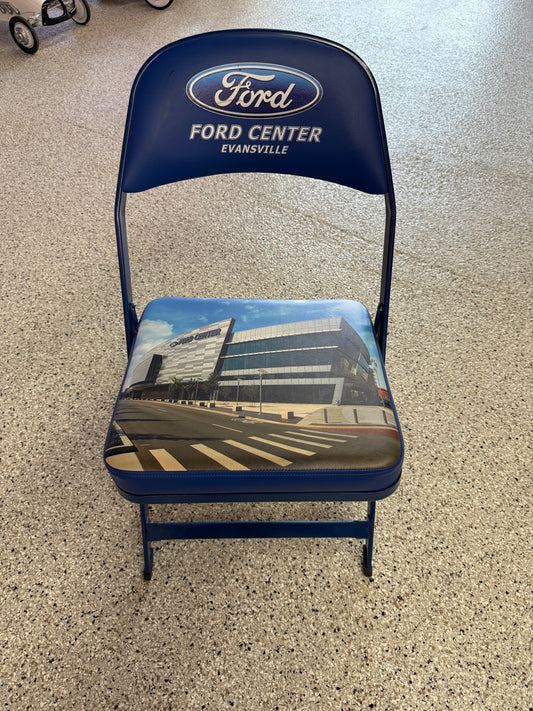 Autographed Evansville Ford Center Folding Stadium Seat - 1