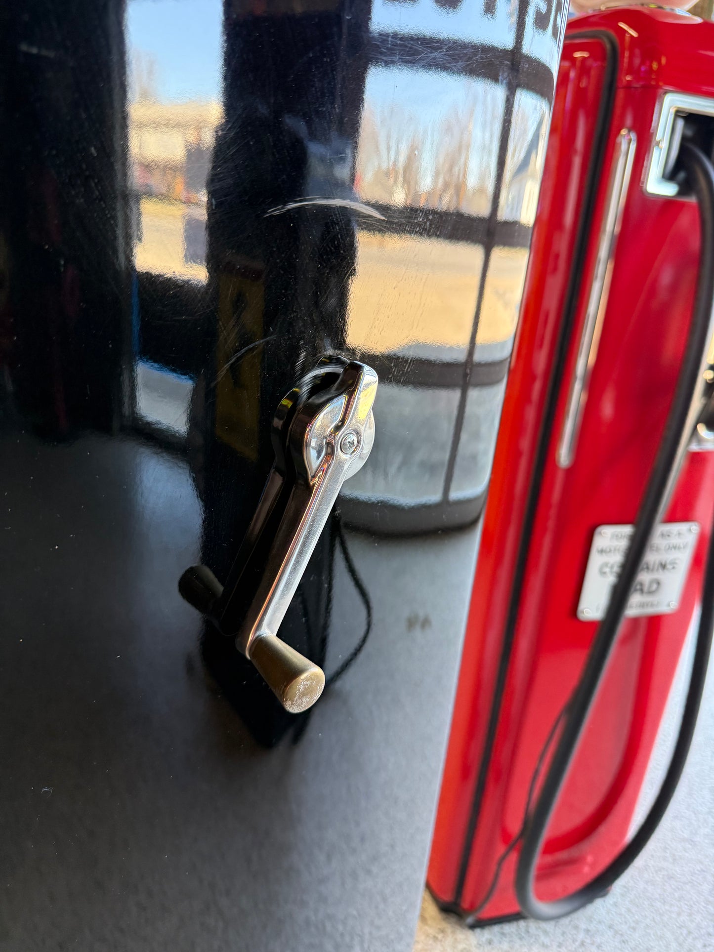 Corvette Gasoline Pump with Chevrolet Corvette Globe