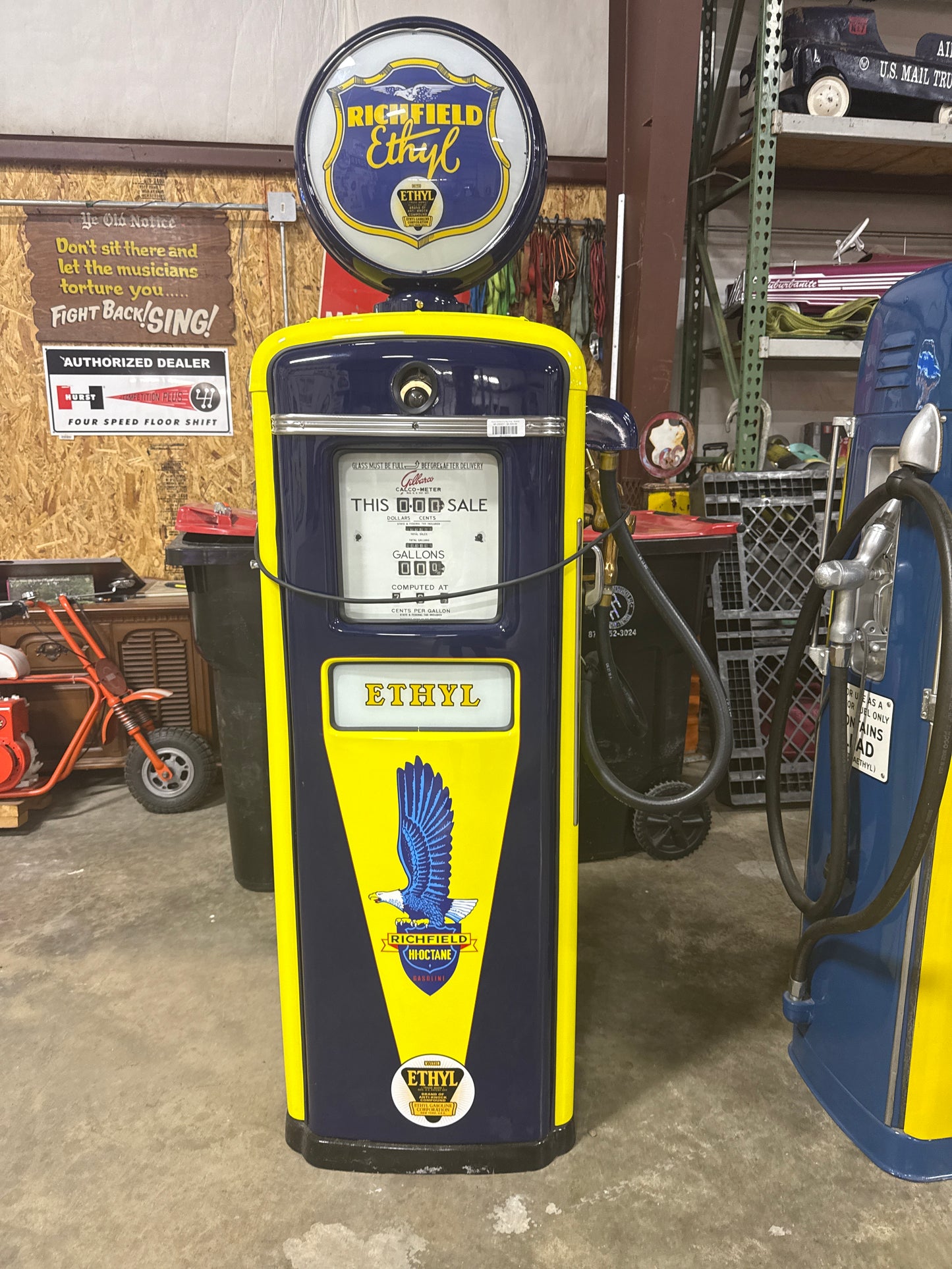 Atlantic Richfield Ethyl Gas Pump - Restored