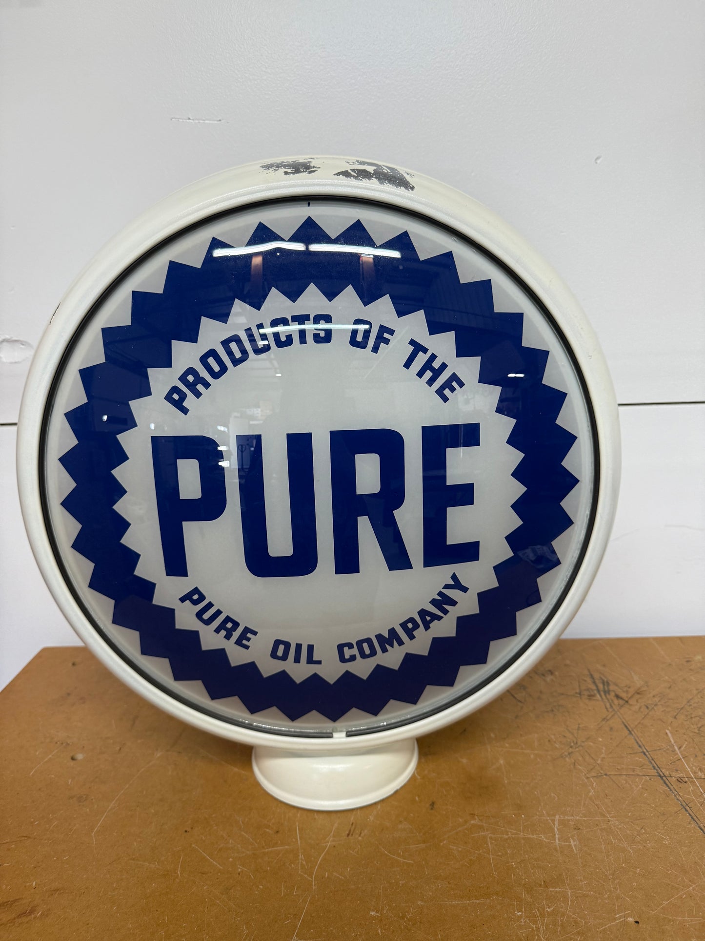 PURE Oil Company Gas Pump Globe