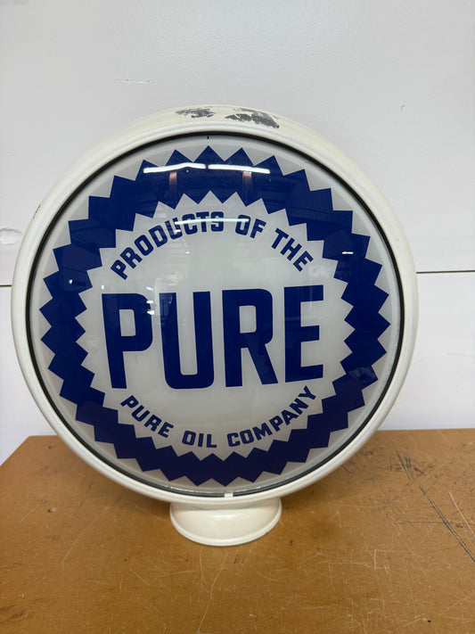 PURE Oil Company Gas Pump Globe
