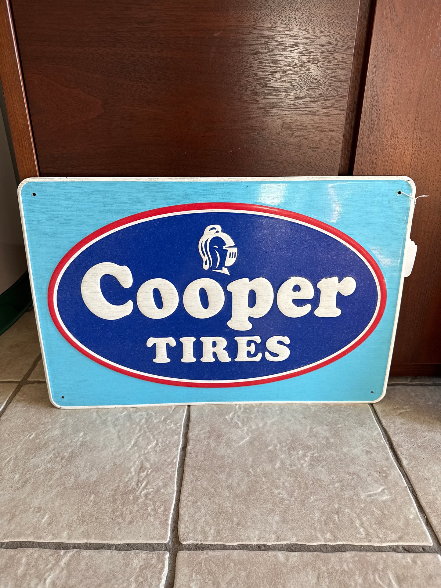 Cooper Tires Embossed Advertising SST Sign