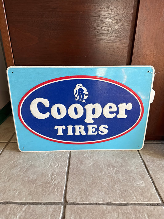 Cooper Tires Embossed Advertising SST Sign