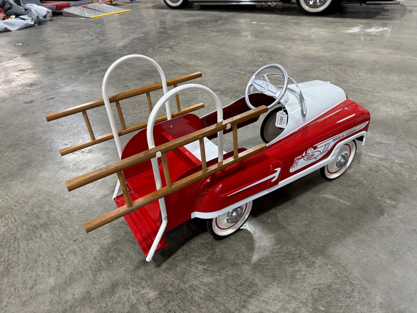 AMF Hook and Ladder Fire Truck Pedal Car - Restored