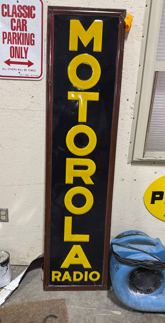 Motorola Radio Embossed Sign