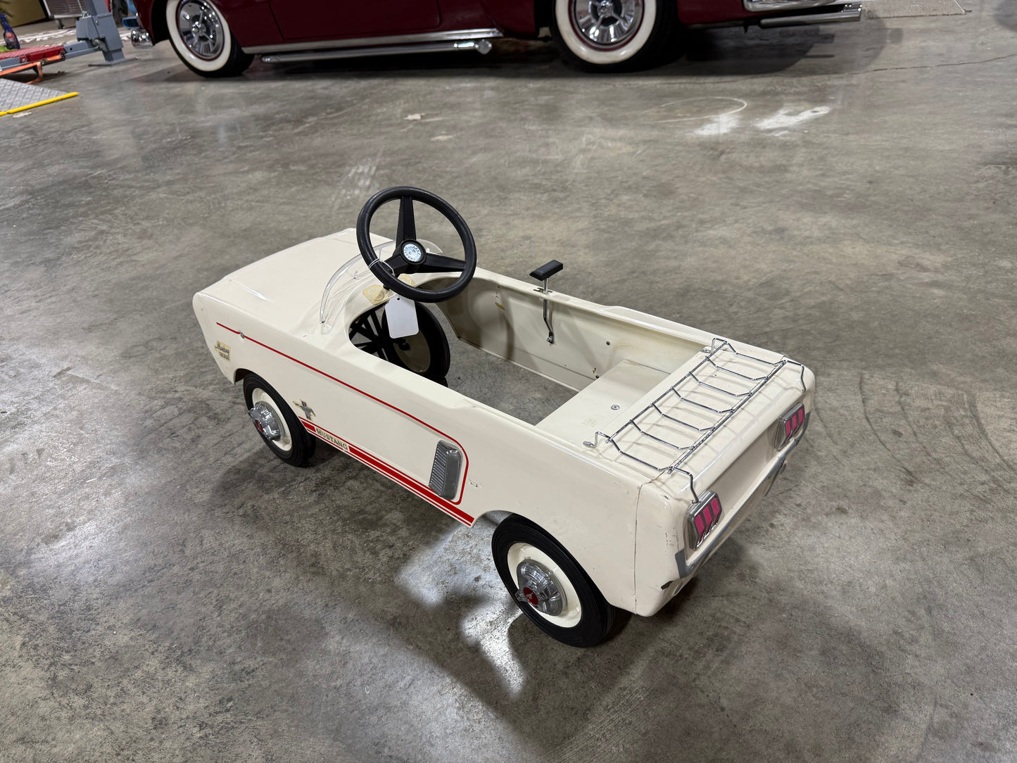 Ford Mustang Pedal Car - White