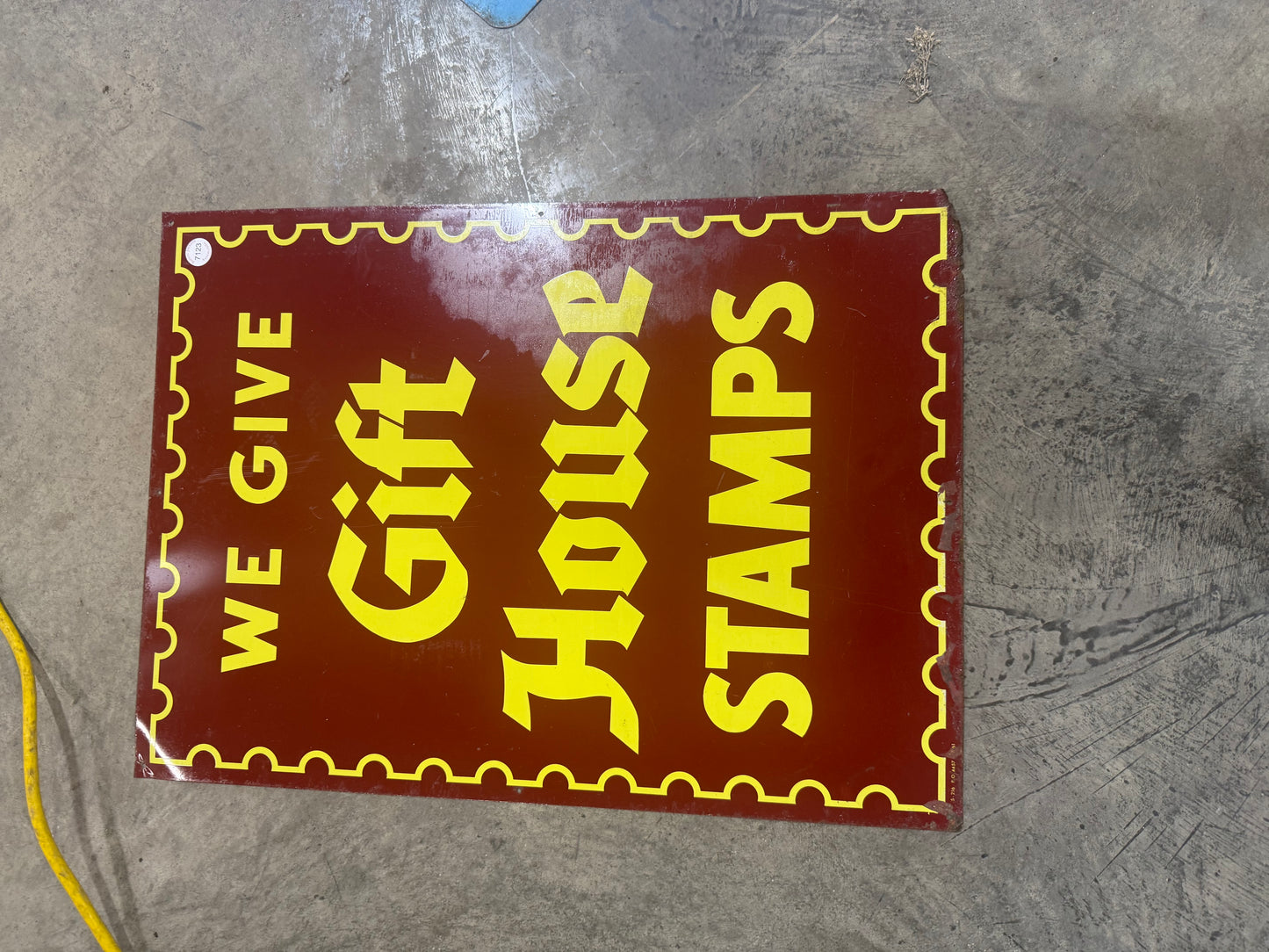 Gift House Stamps 1961 Tin Sign