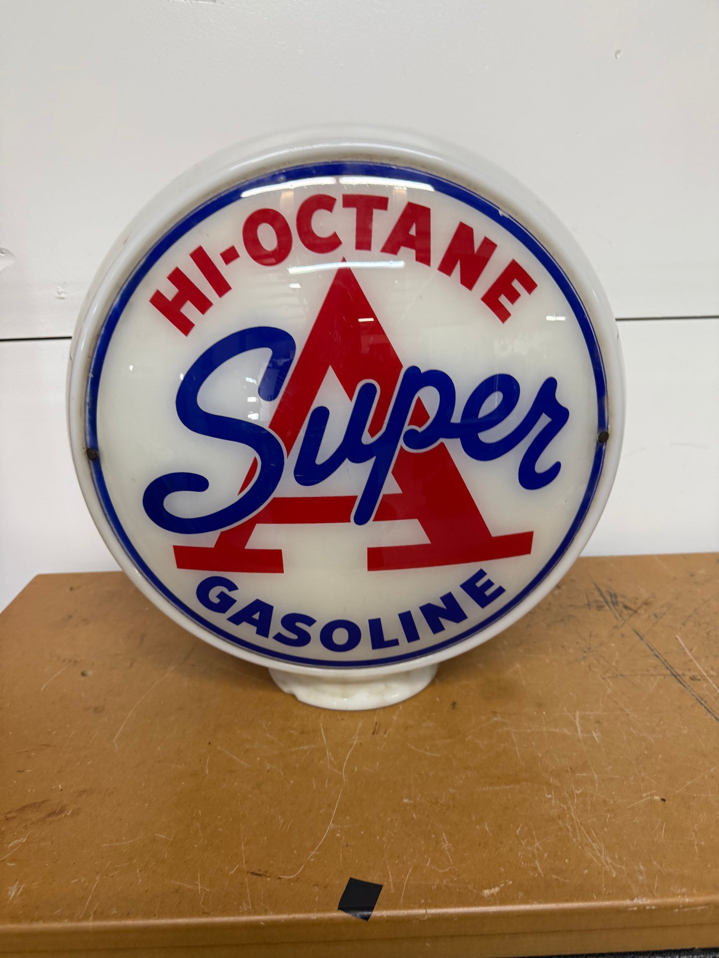 Super A Hi-Octane Gas Pump Globe