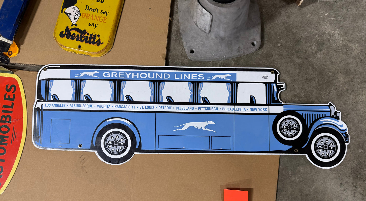 Greyhound SSP Bus Cutout Sign