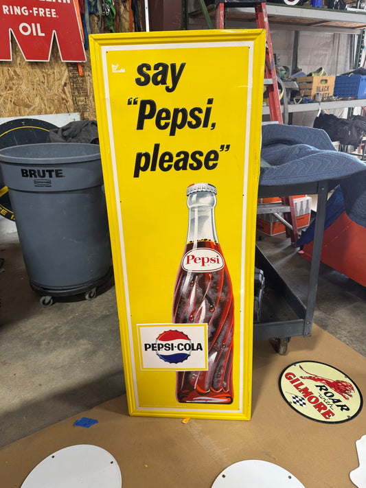 say "Pepsi please" Vertical SST Sign