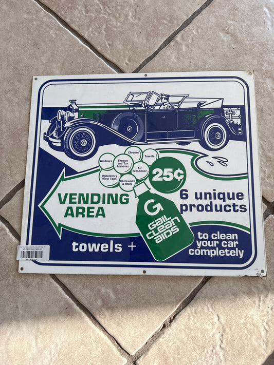 Gail Clean Aids w/Auto Graphics SST Sign A