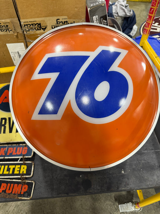 "76" Union Lighted Dealer Sign