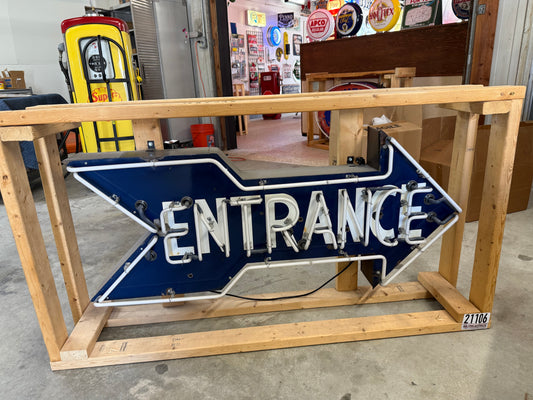Entrance Arrow Neon Sign