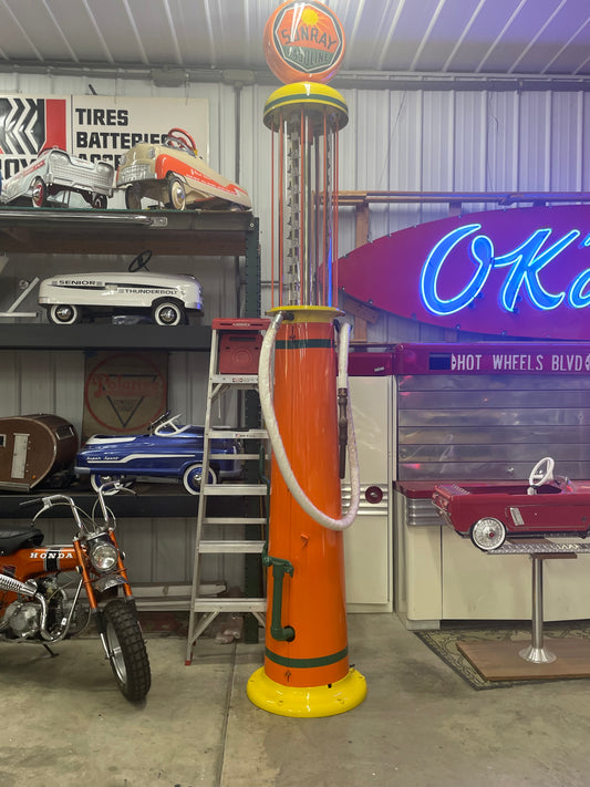 Tall Sunray Gasoline Visible Gas Pump