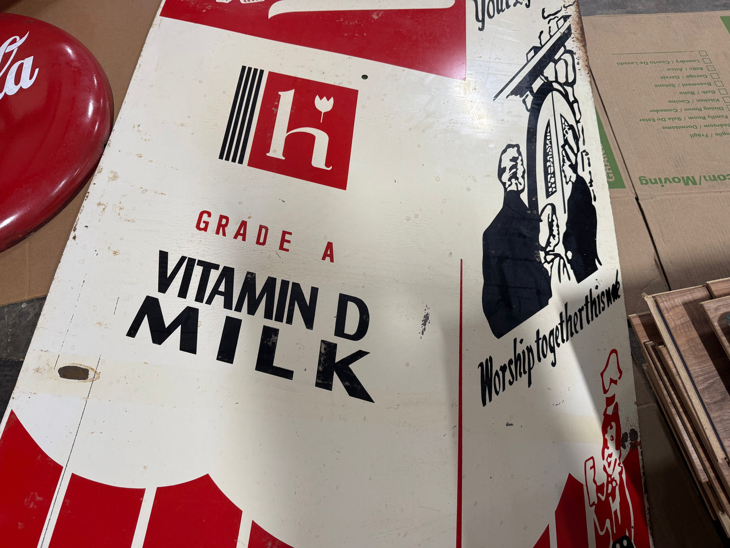 Holland Milk Carton Cutout SSP Sign