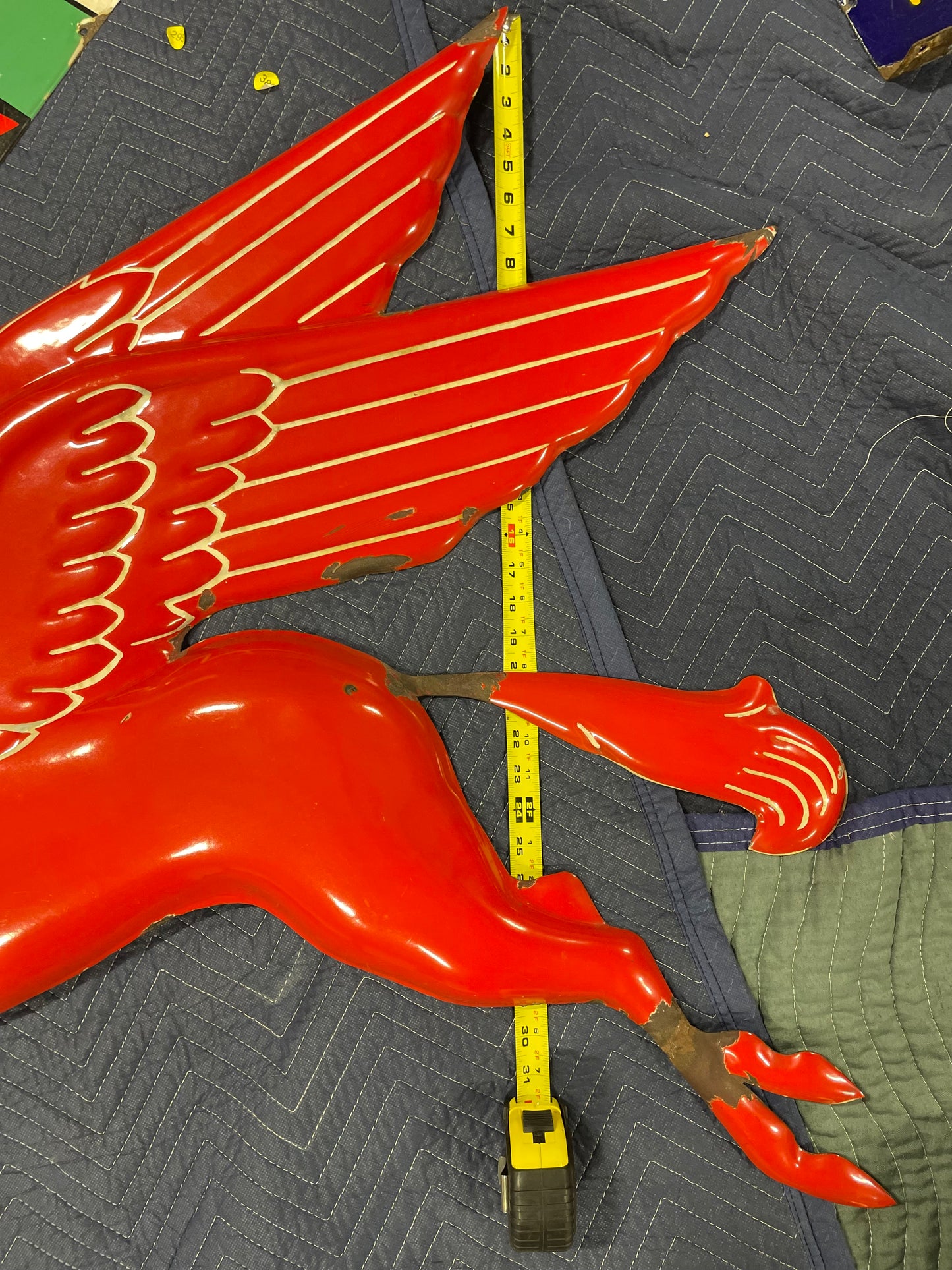 Mobil Pegasus SSP Embossed Sign 48"