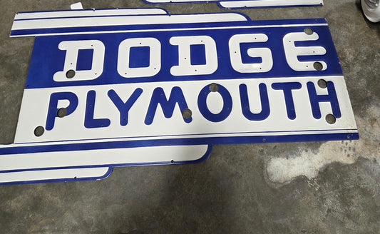 Dodge Plymouth Dealership Style 4ft Neon Sign Replica Skin A