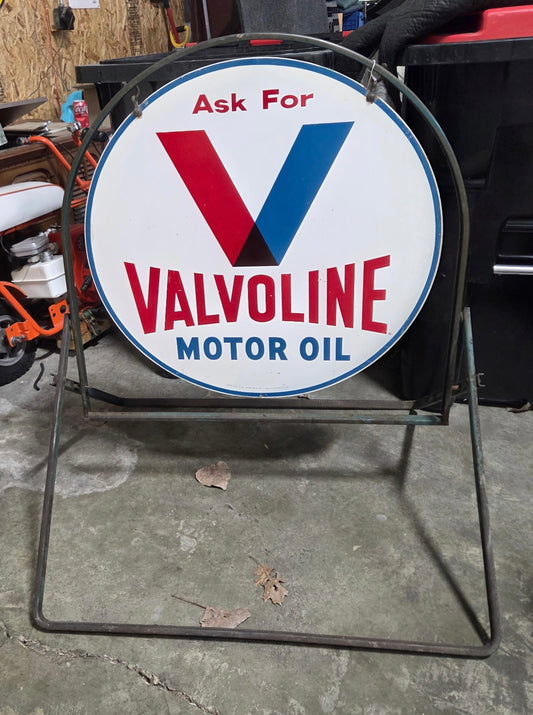 Valvoline Motor Oil DST Curb Sign