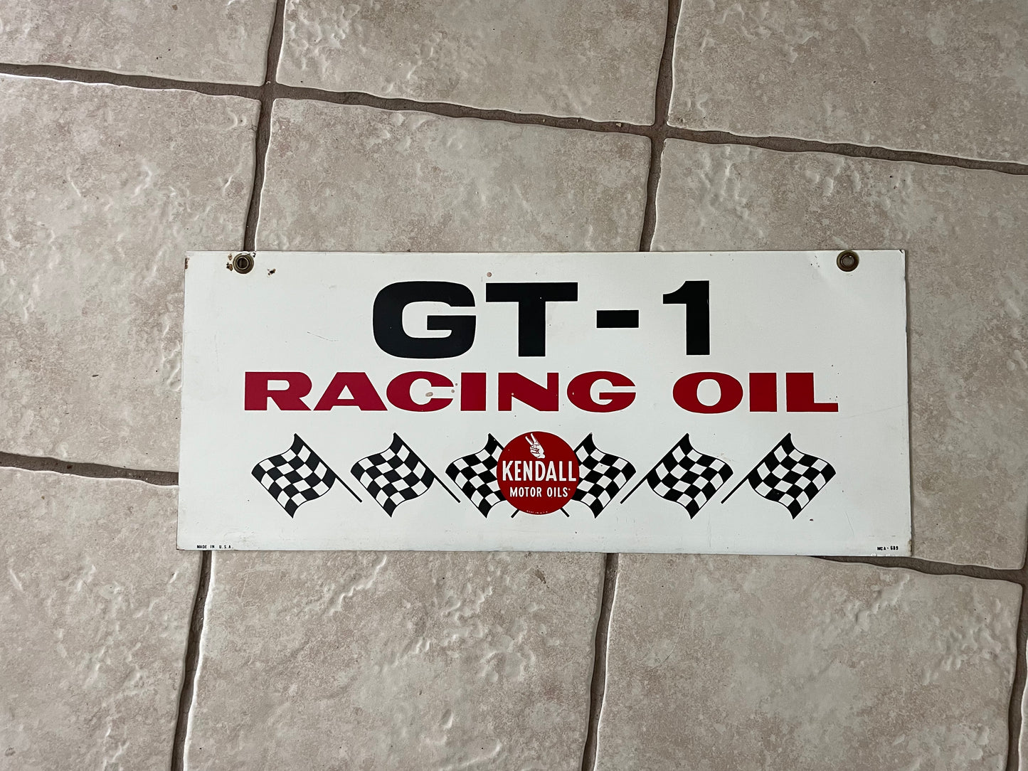 Kendall Motor Oils GT-1 Racing Oil Sign