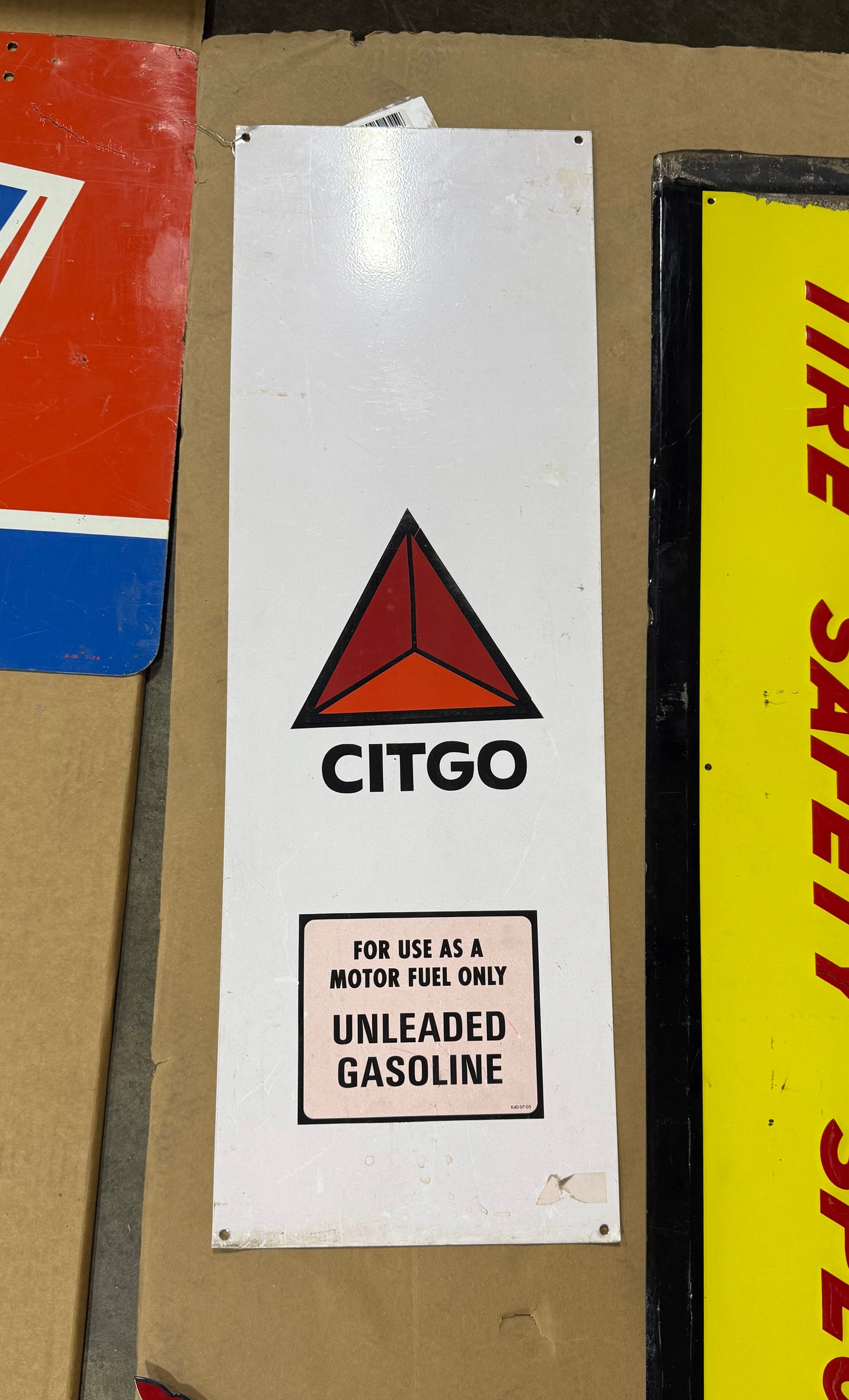 Citgo Unleaded Gasoline Panel