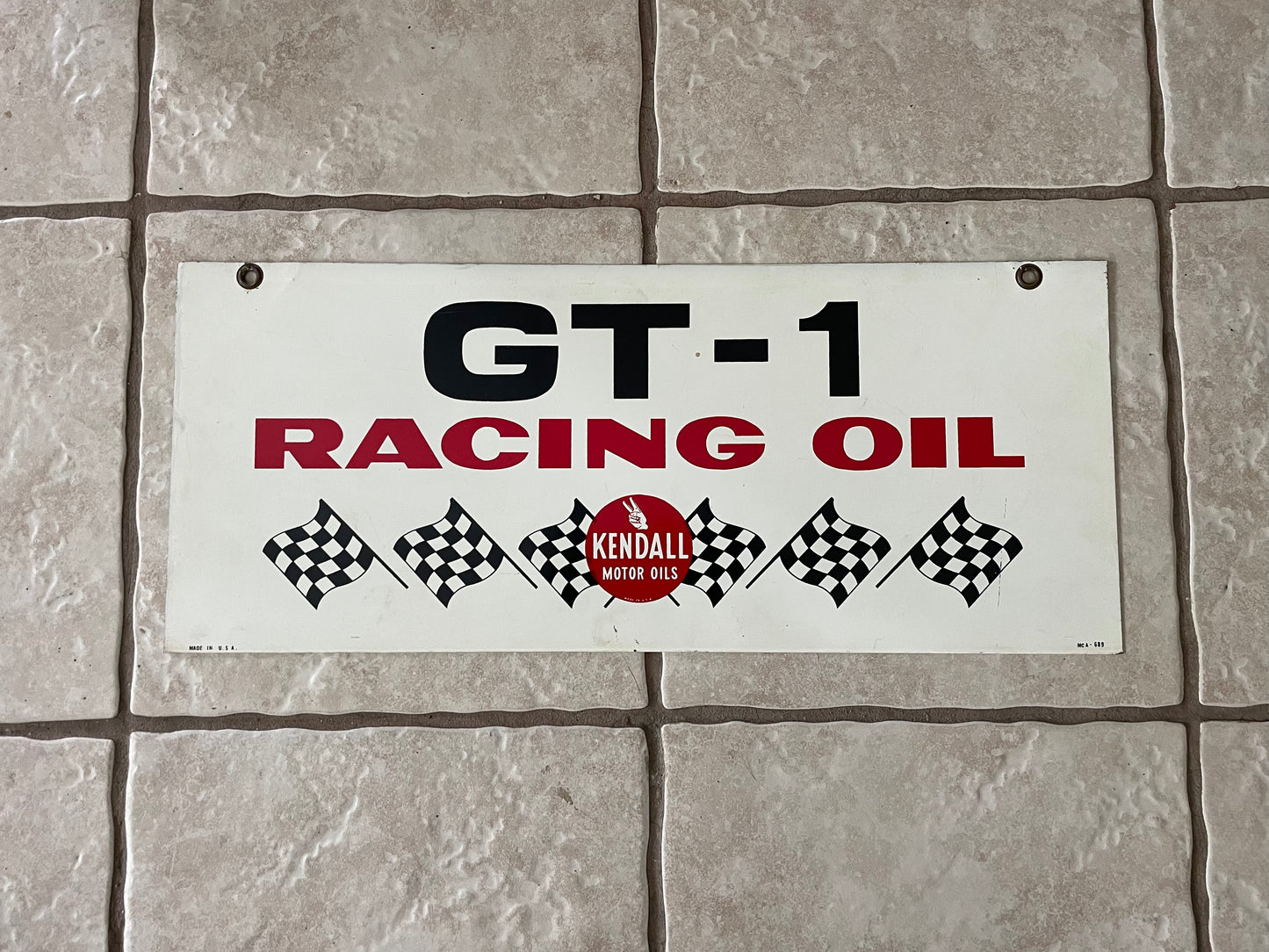 Kendall Motor Oils GT-1 Racing Oil Sign