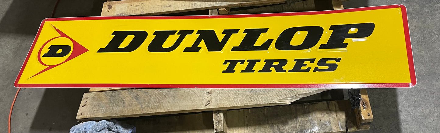 Dunlop Tires Embossed SST Sign