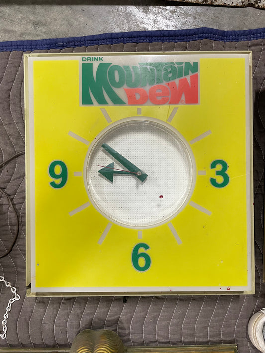 Mountain Dew Lighted Clock