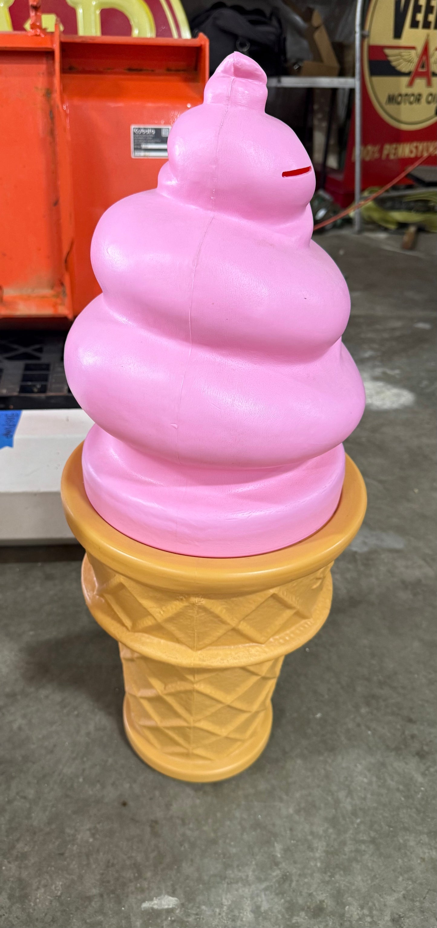 Ice Cream Cone B - Small Strawberry