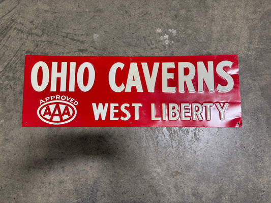 Ohio Caverns SST Embossed Sign